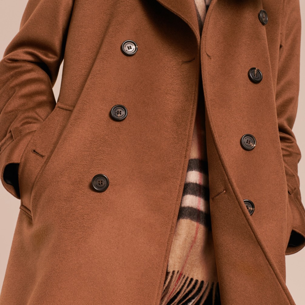 焦茶棕 羊绒 trench 风衣 产品图片51