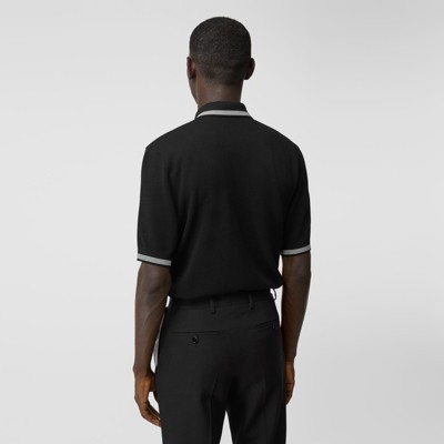 polo shirt and trousers