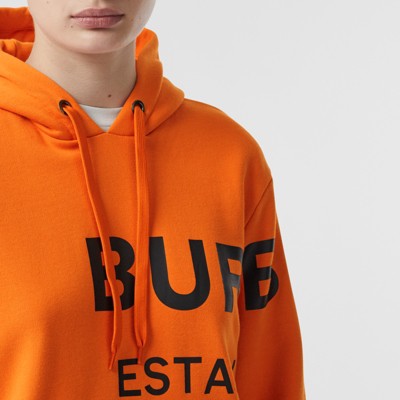 burberry hoodie womens orange