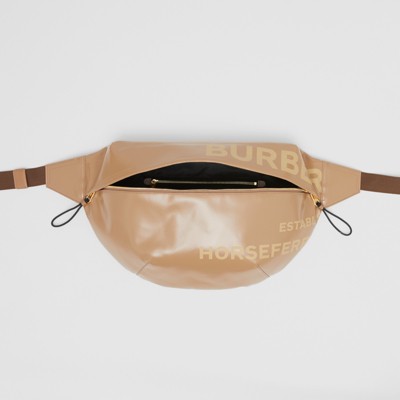 extra large horseferry print coated canvas bag