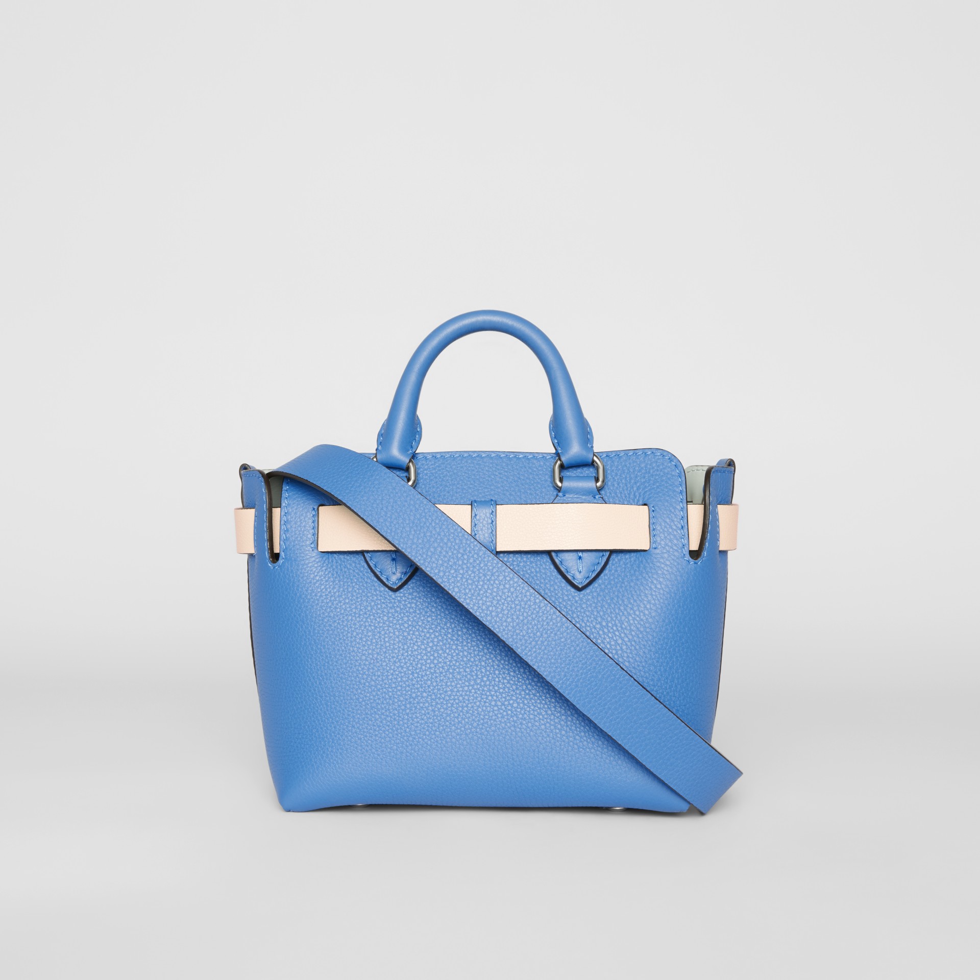 The Mini Leather Belt Bag in Hydrangea Blue - Women | Burberry United ...