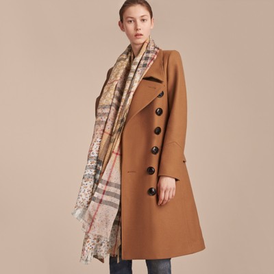 burberry wool and silk scarf