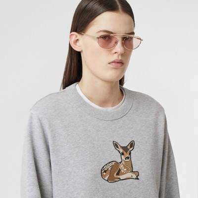 burberry deer sweater