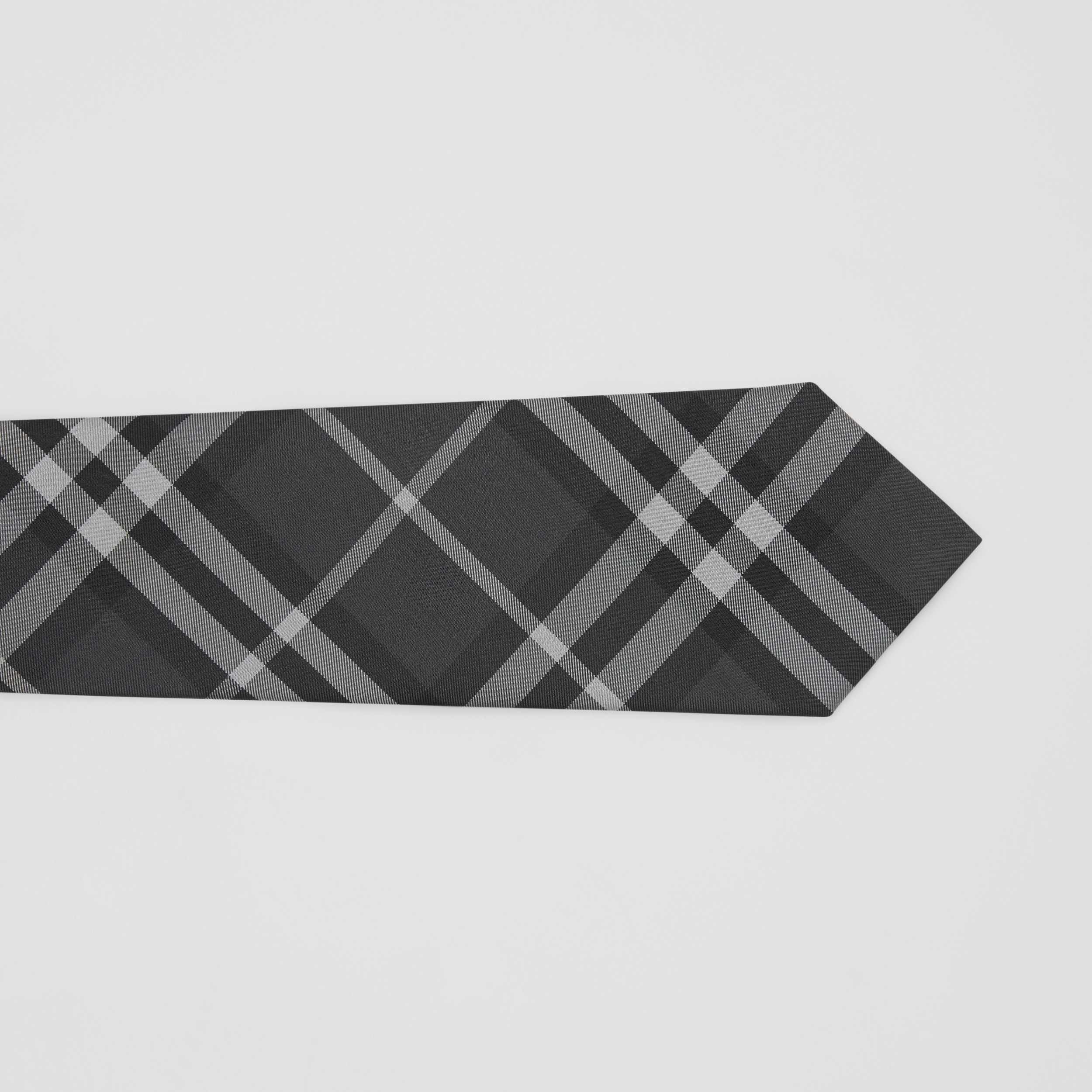 Classic Cut Vintage Check Silk Tie in Charcoal - Men | Burberry® Official - 2