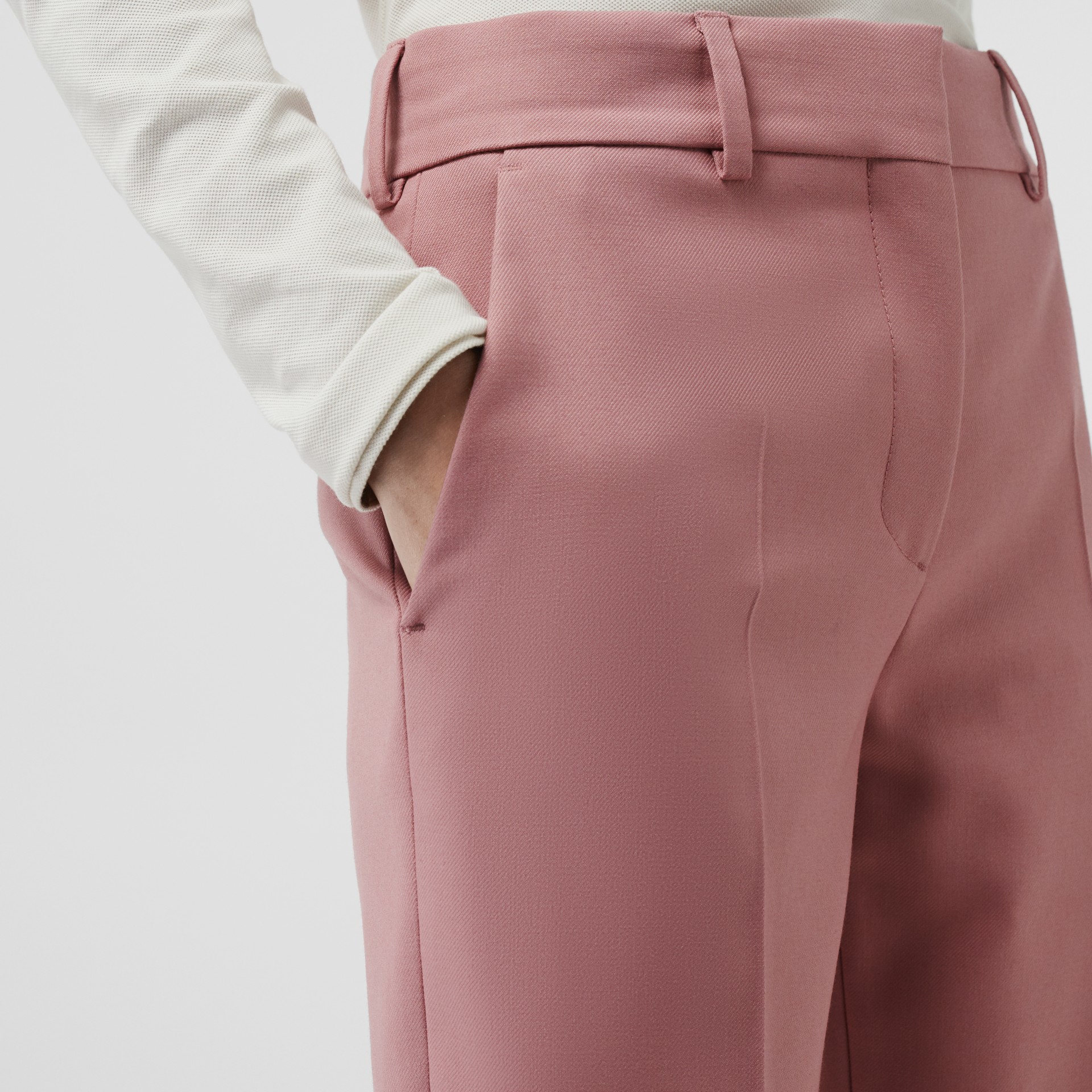 ladies wool blend trousers