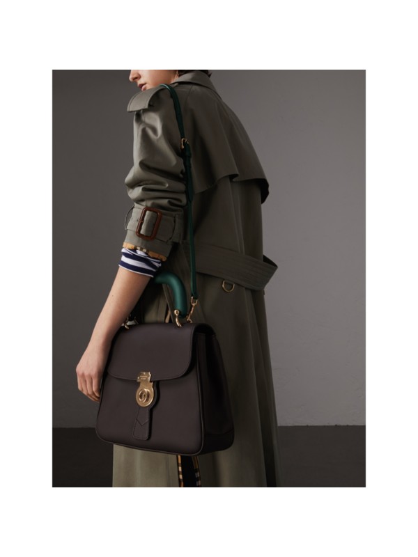 The Medium DK88 Top Handle Bag in Dark Chocolate Women Burberry