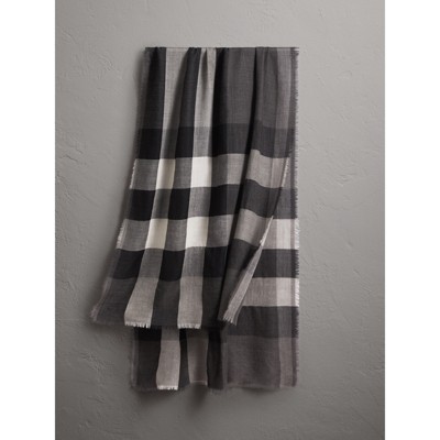 burberry lightweight check scarf