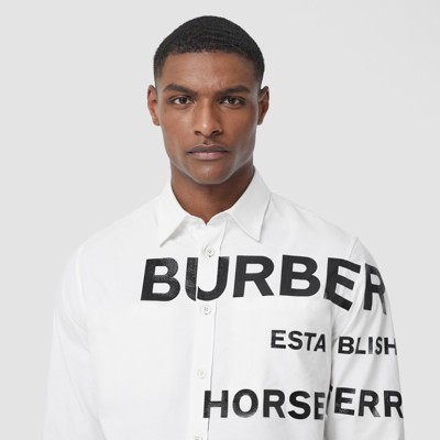 burberry print shirt men