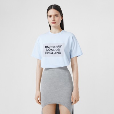 burberry t shirt womens silver