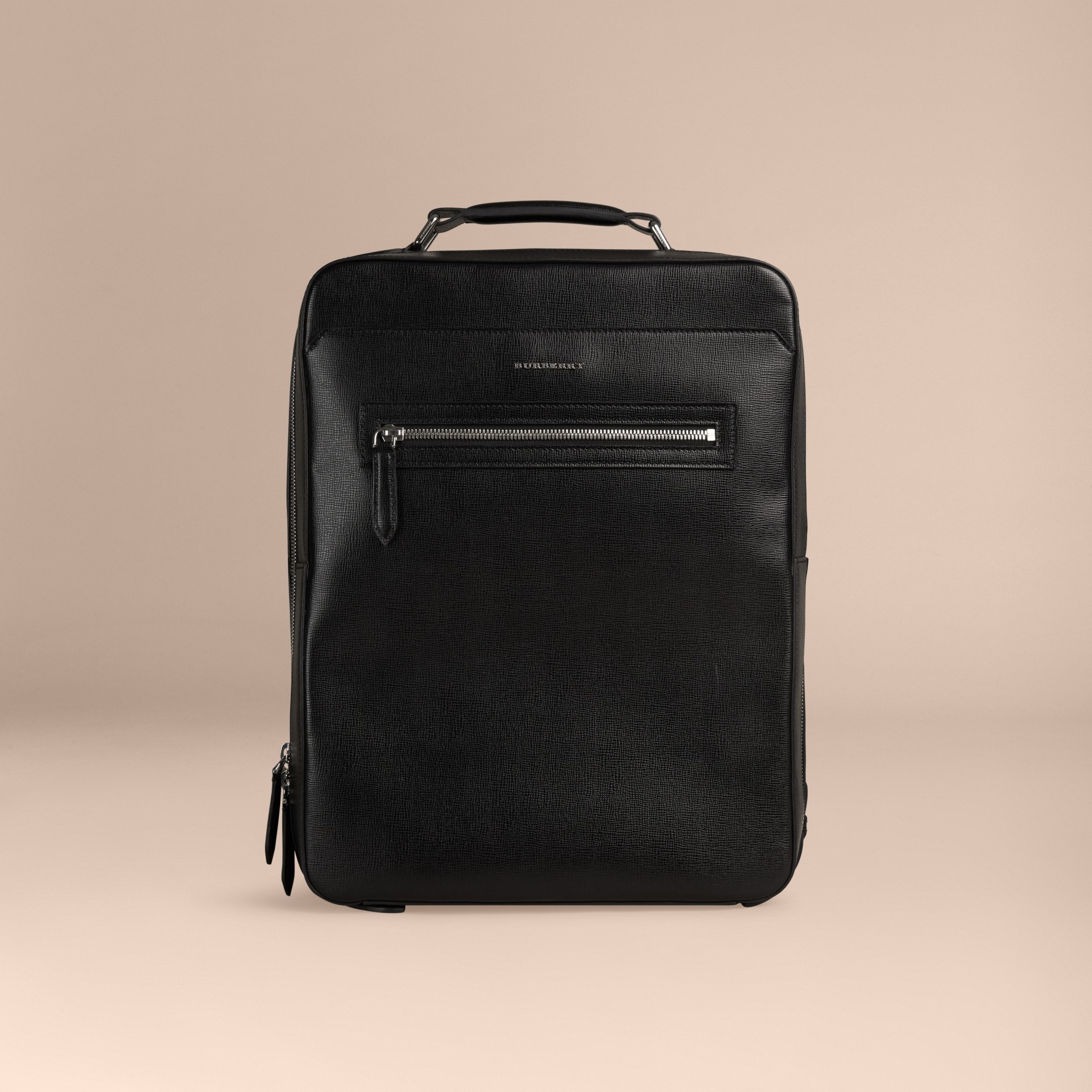 London Leather Backpack Black | Burberry