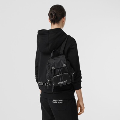 burberry black rucksack