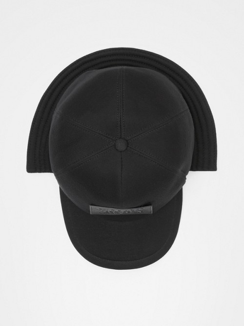 Burberry Logo Appliqué Reconstructed Baseball Cap In Black