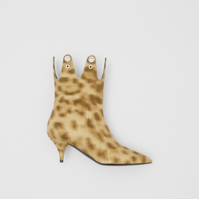 leopard print ankle boots