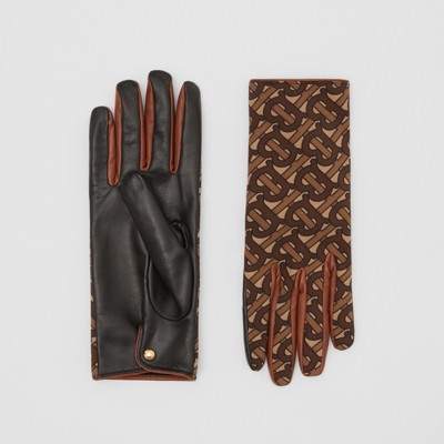 burberry gloves brown