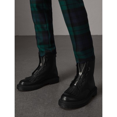 burberry boots mens green