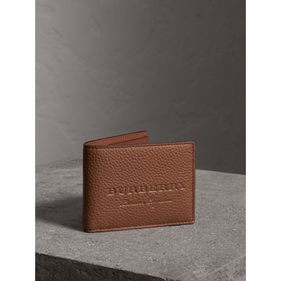 burberry brown leather wallet