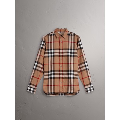 burberry mens flannel shirts