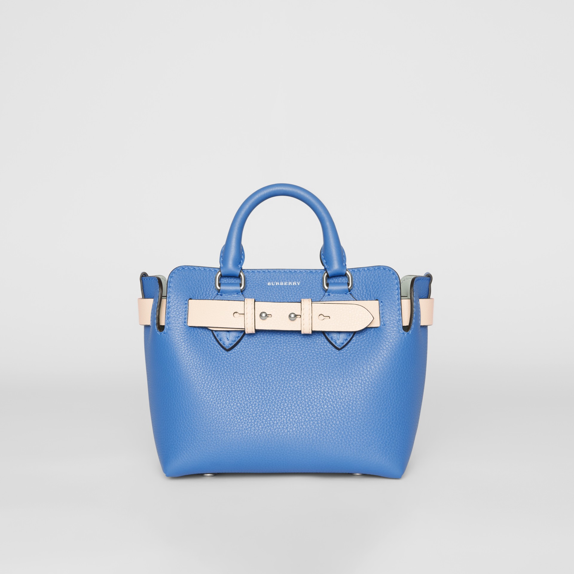 The Mini Leather Belt Bag in Hydrangea Blue - Women | Burberry United ...