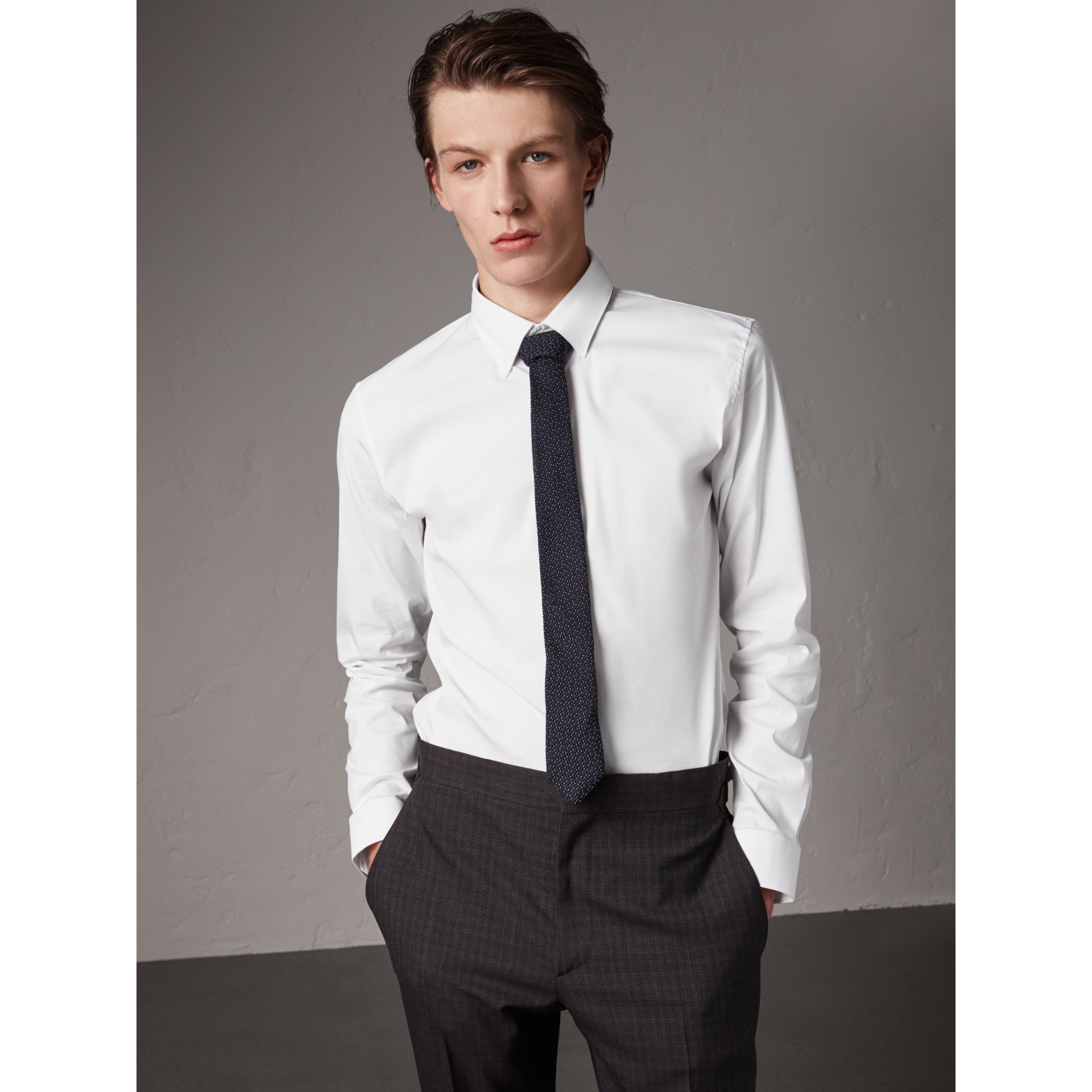 burberry white shirt mens