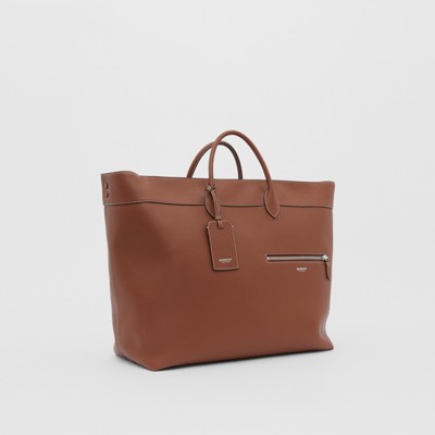 small leather holdall mens