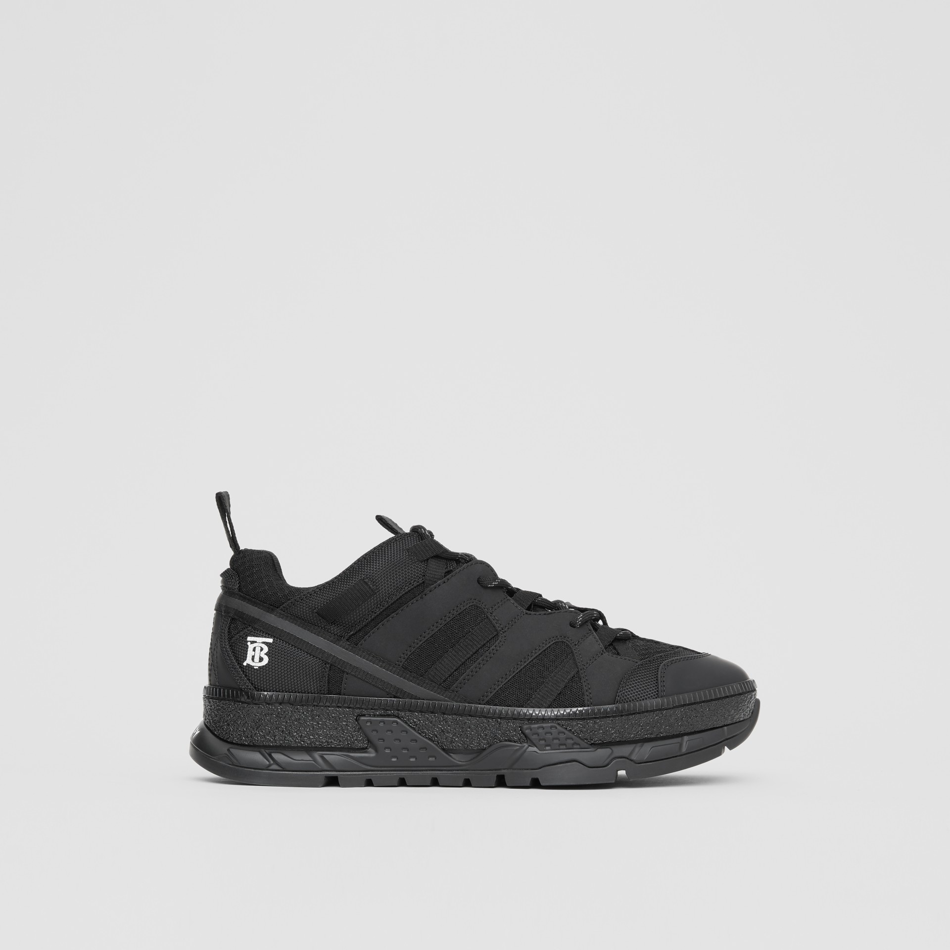mesh and nubuck union sneakers