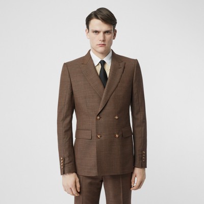 burberry double breasted coat mens