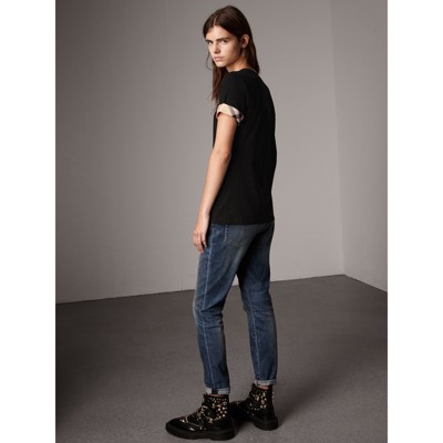 burberry t shirt womens black