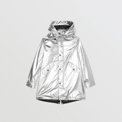 burberry jacket silver