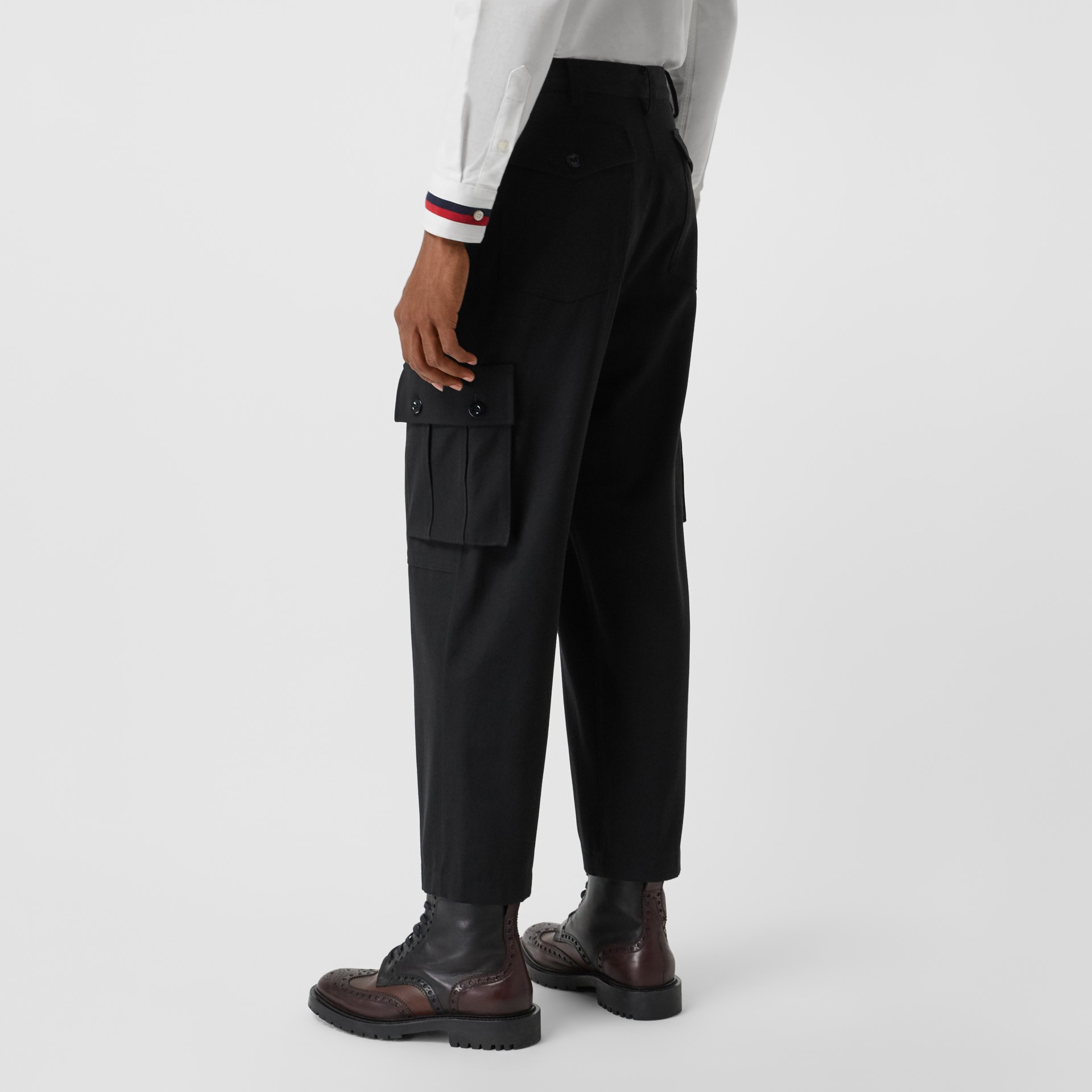 cropped cargo trousers