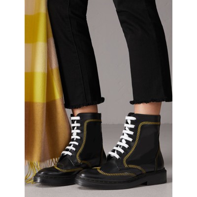 burberry boots womens yellow