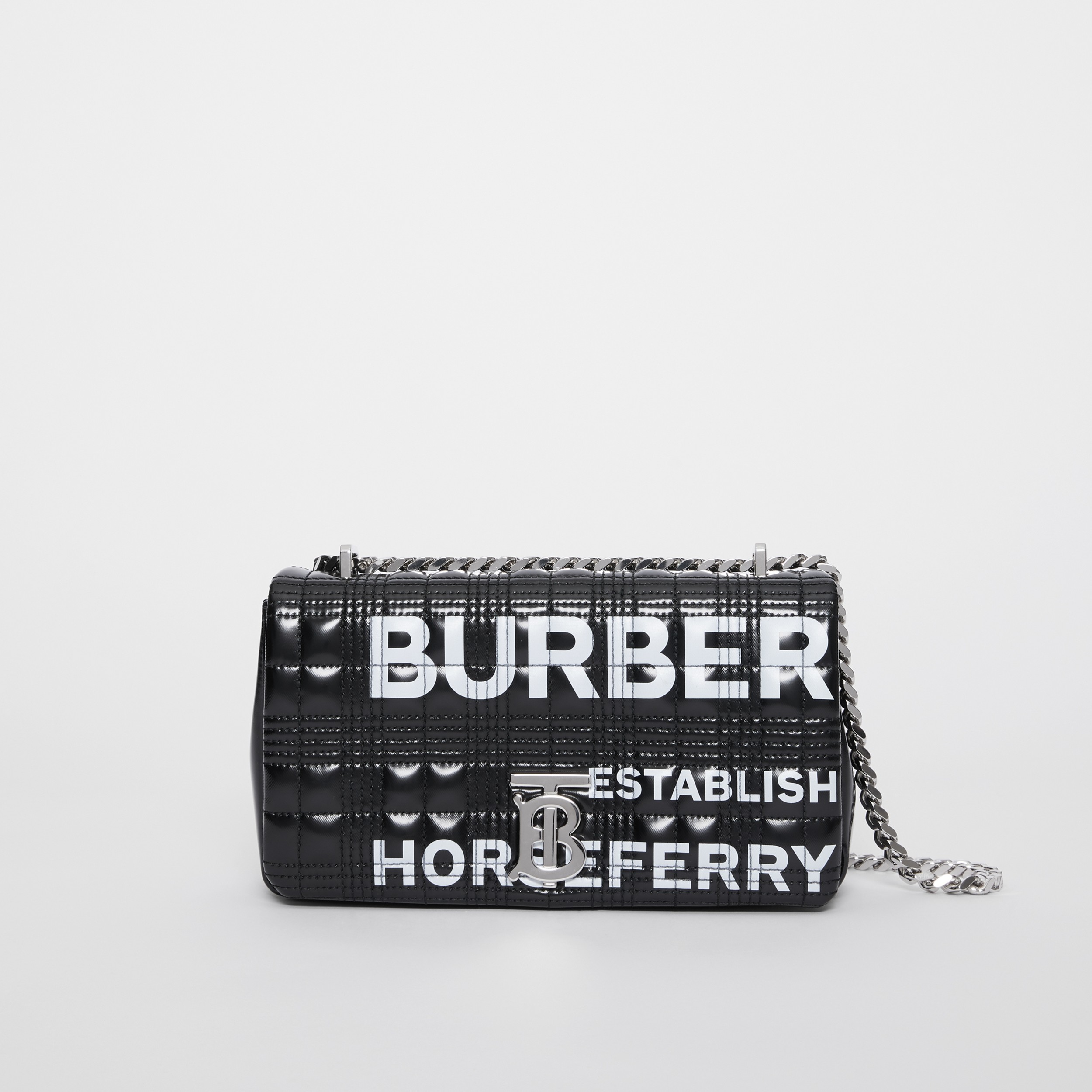 Small Horseferry Print Quilted Lola Bag in Black - Women | Burberry® Official - 1