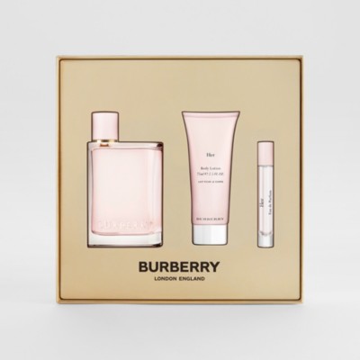 burberry her perfume set