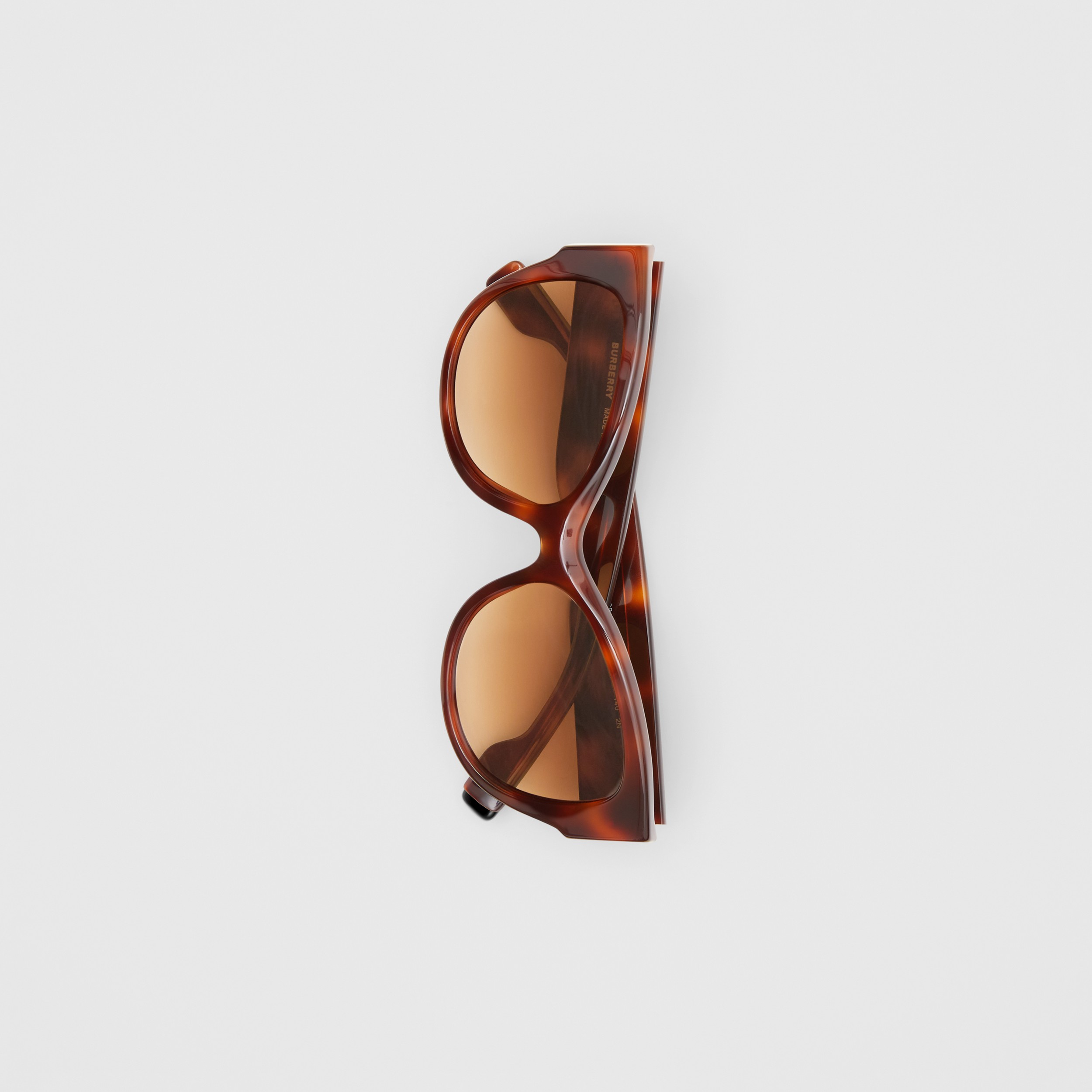 Butterfly Frame Sunglasses in Tortoise Amber - Women | Burberry® Official - 4
