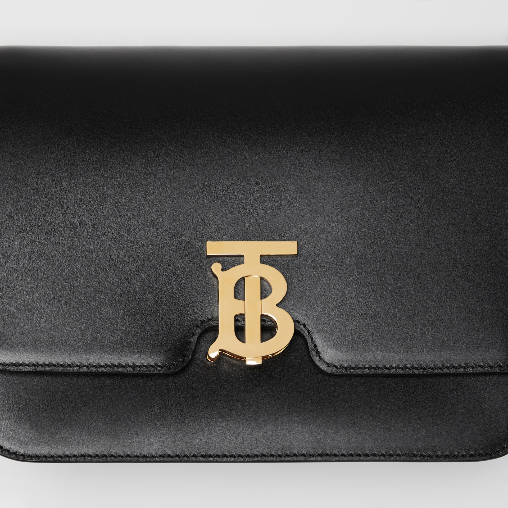 Leather Tb Bag In Black Women Burberry United States