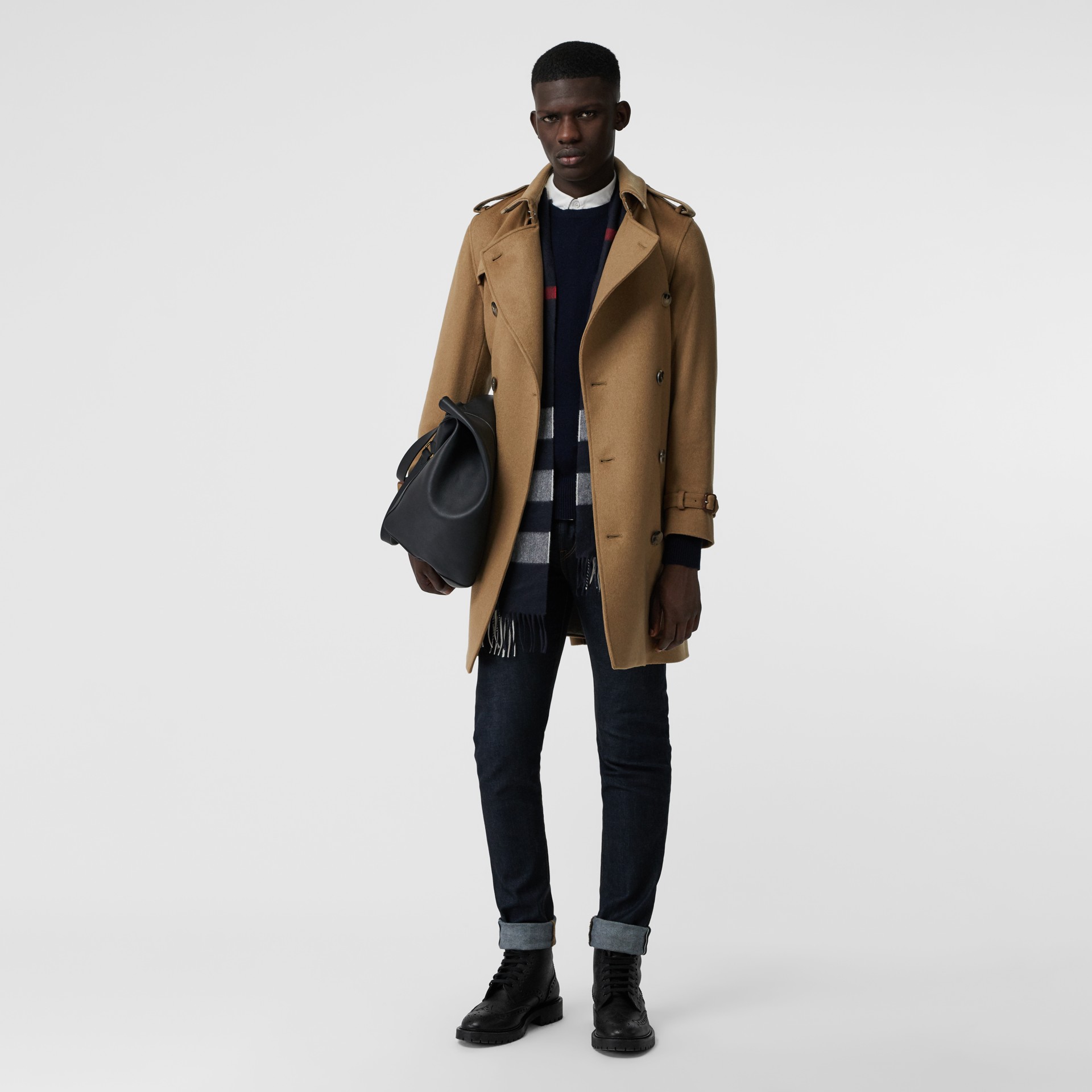Cashmere Trench Coat in Camel - Men | Burberry United States