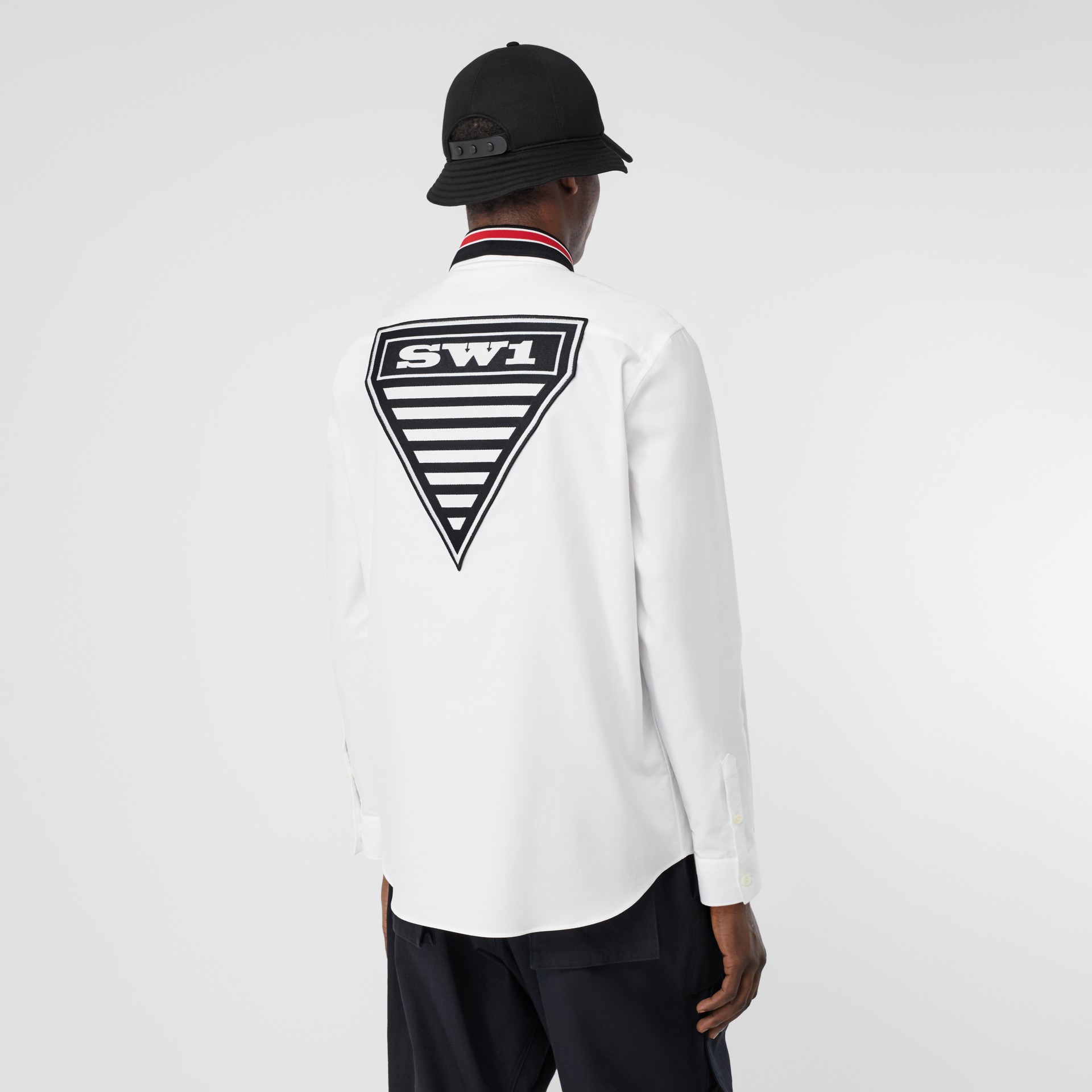 graphpaper oxford oversized bandcollar shirt