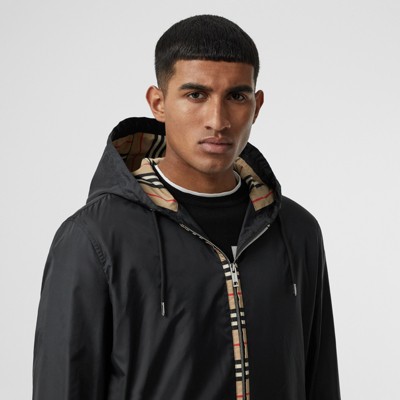 burberry hooded jacket men's