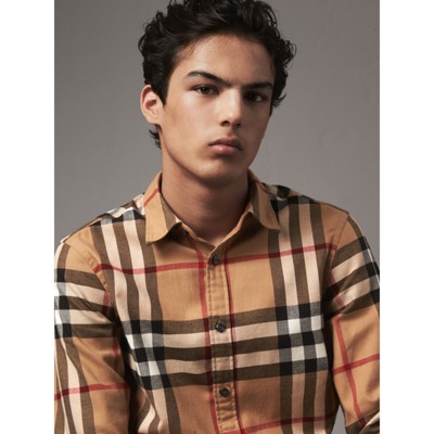 burberry plaid shirt for men