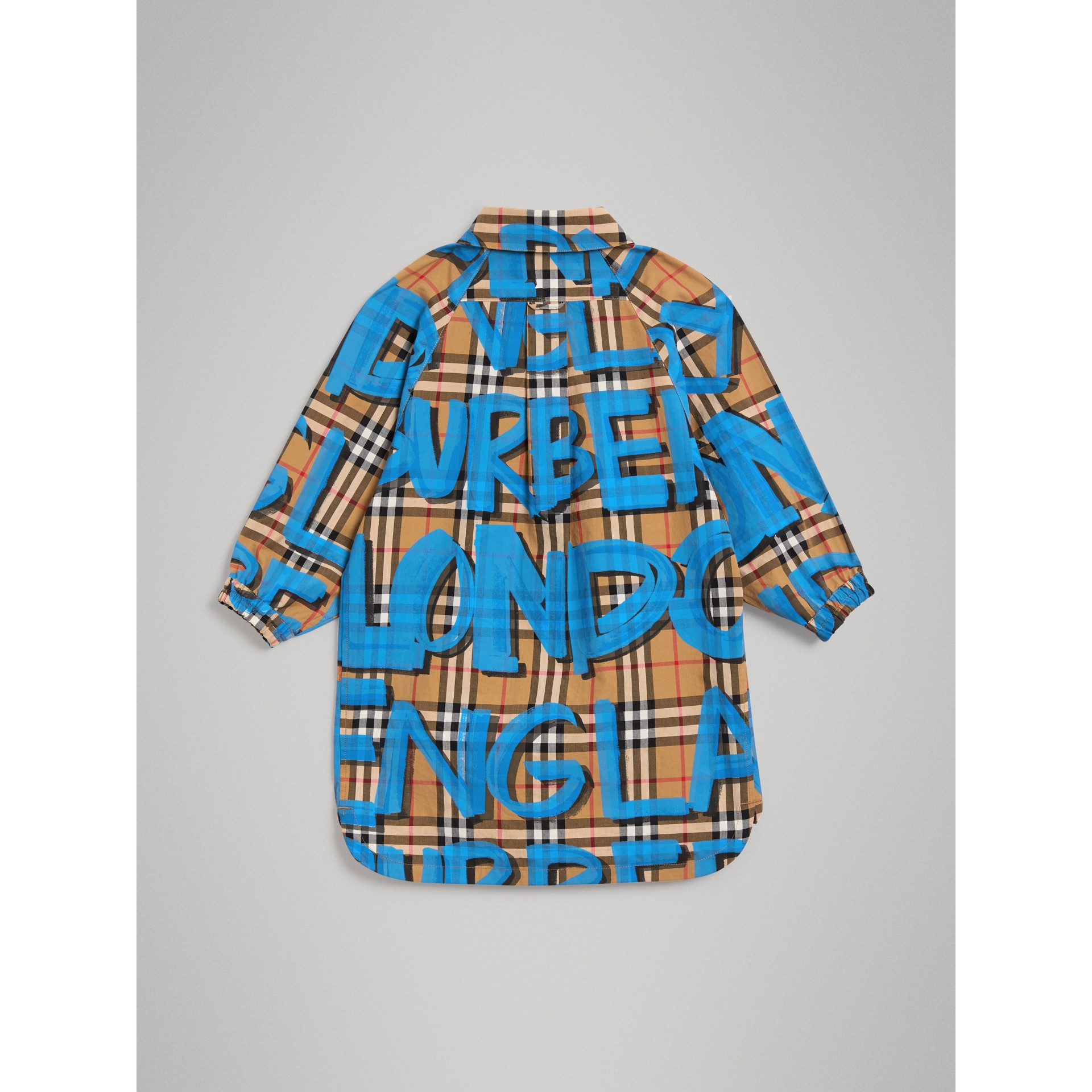 Burberry graffiti print vintage check shirt Clearance