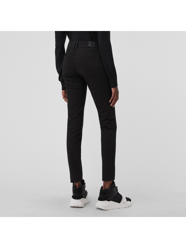 skinny fit black jeans for women