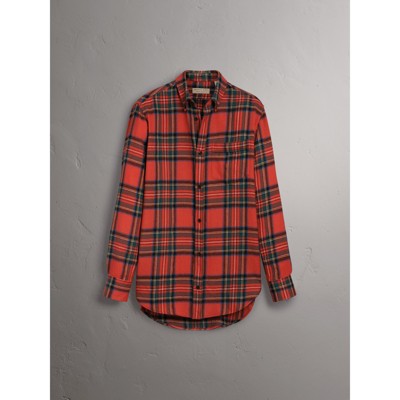 burberry shirt womens red