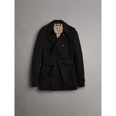 black burberry trench