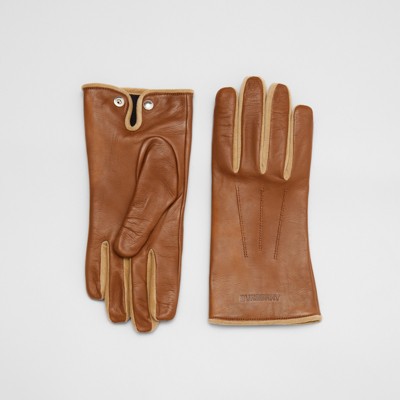 burberry gloves brown