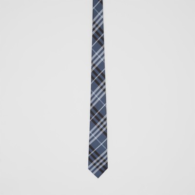 blue burberry tie