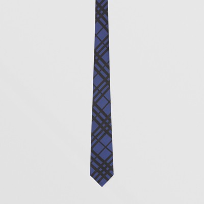 burberry blue check tie