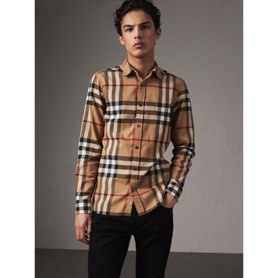 burberry shirt camel