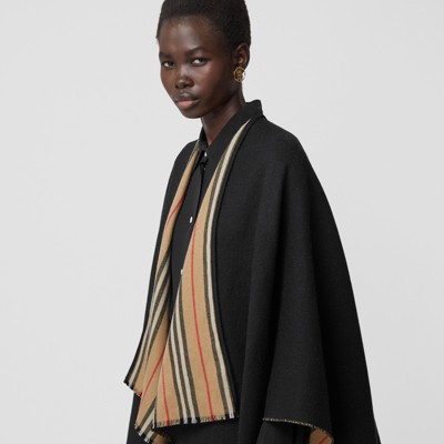 burberry black cape