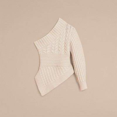 burberry one shoulder sweater