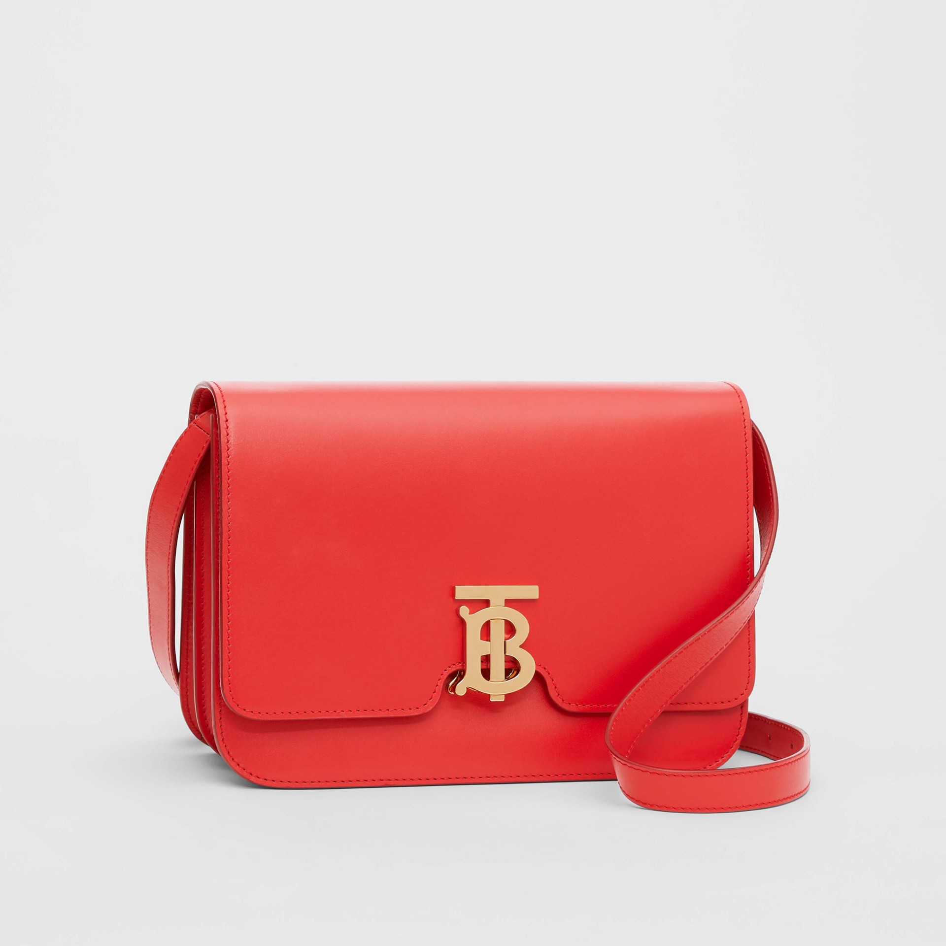 Medium Leather TB Bag in Bright Red - Women | Burberry United States