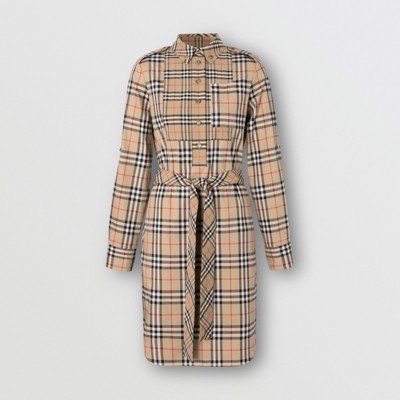 womens burberry shirt dress